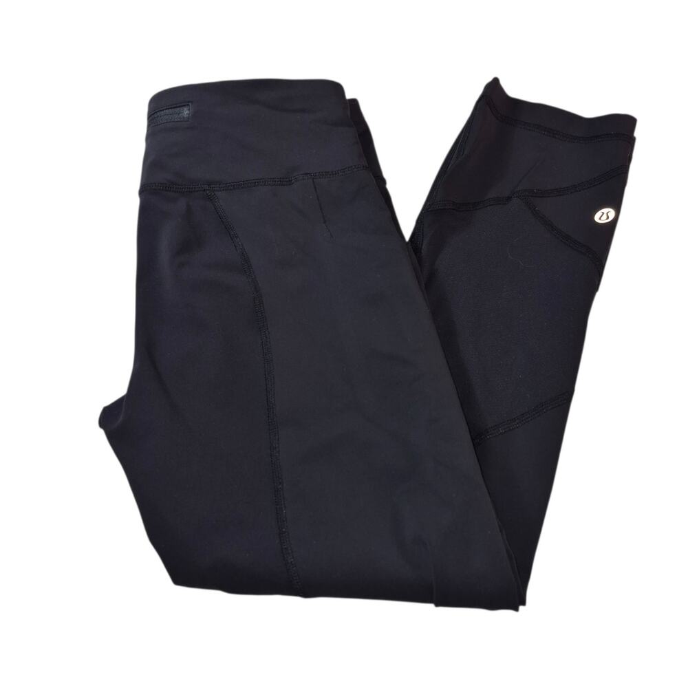Lululemon Pace Rival Crop Leggings Activewear Athletic Pants Luxtreme Black M